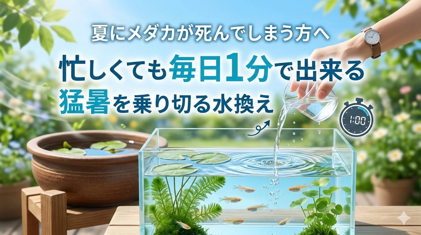 忙しい日でも毎日１分で出来る水換え方法
