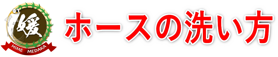 外部フィルターのホースの洗い方