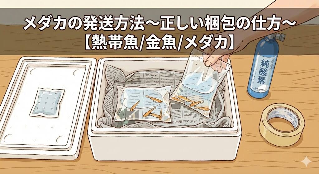 メダカ・金魚・熱帯魚の発送と梱包の全ノウハウ