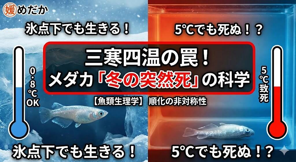 メダカの最低水温は何度？