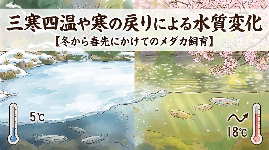 寒の戻り＆三寒四温による水質変化