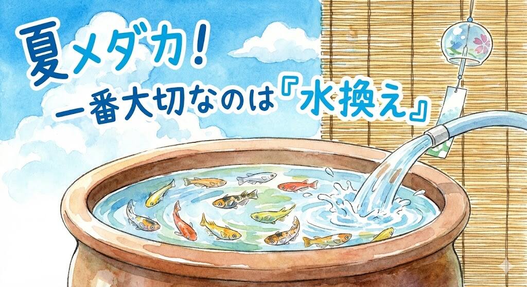 夏は水換えが大切