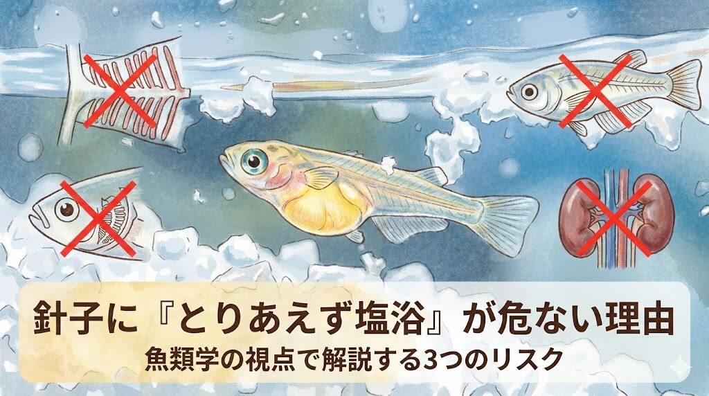 なぜメダカの針子に塩水浴が危険なのか？3つの生存リスク