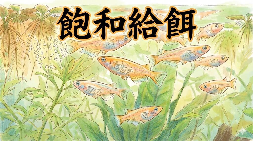 メダカの産卵率や卵が増える飽和給餌の方法